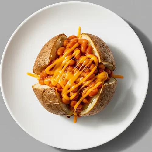 Jacket Potato With Cheese & Beans 